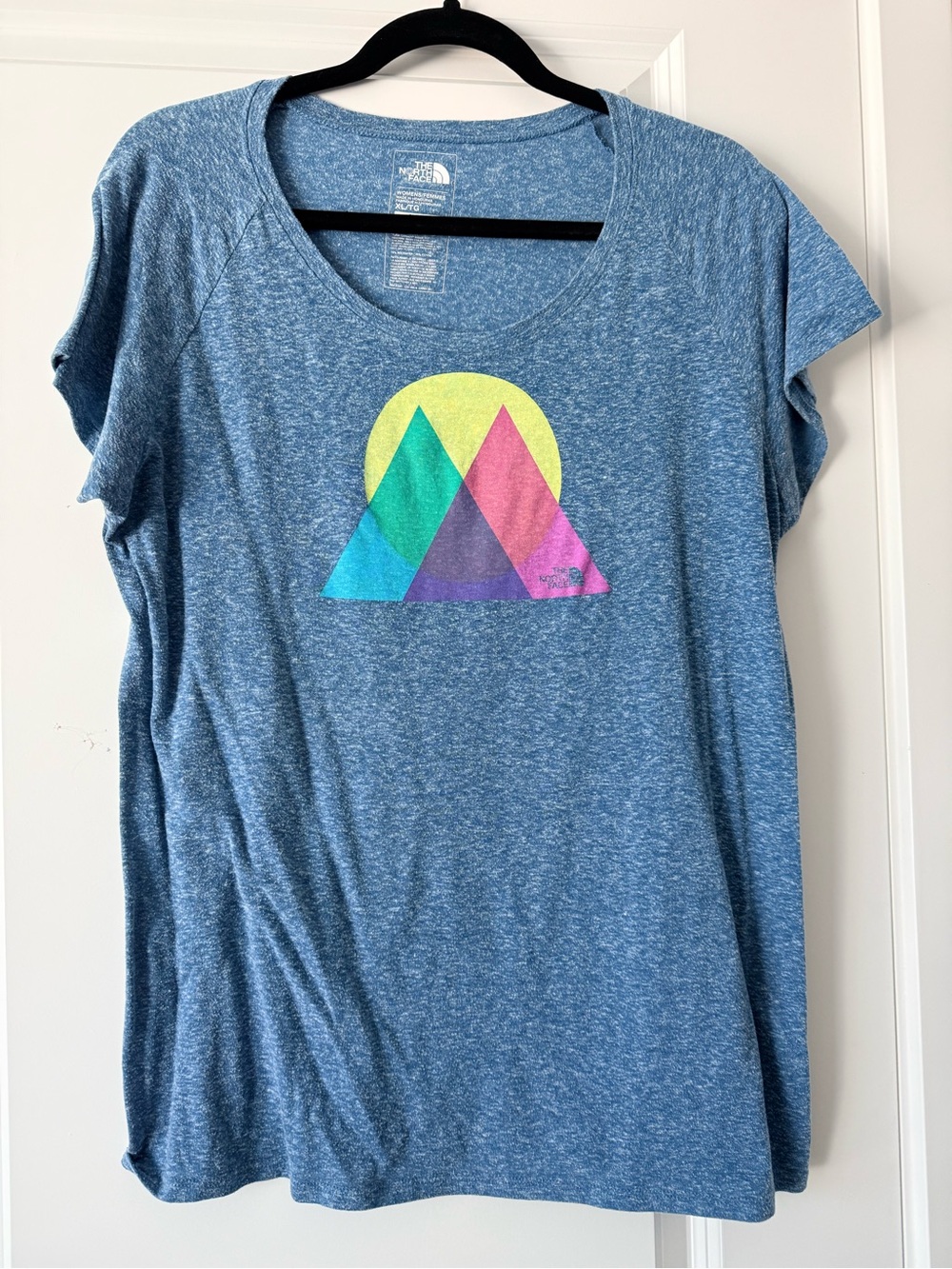 The North Face Heather Blue Short Sleeve Graphic Tee